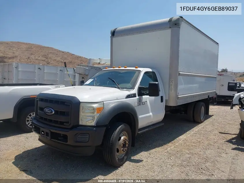 2016 Ford F-450 Chassis Xl/Xlt VIN: 1FDUF4GY6GEB89037 Lot: 45504486