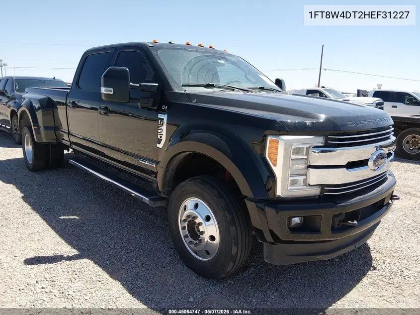 2017 Ford F-450 Lariat VIN: 1FT8W4DT2HEF31227 Lot: 45064747