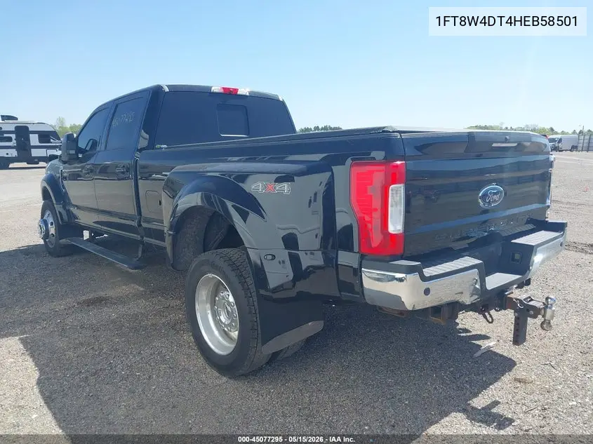 2017 Ford F-450 Lariat VIN: 1FT8W4DT4HEB58501 Lot: 45077295