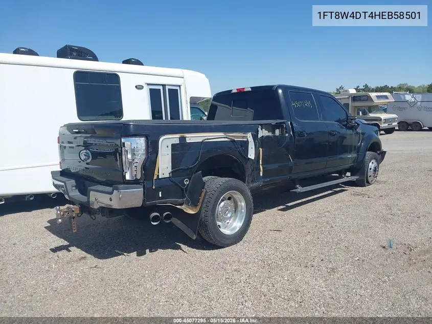 2017 Ford F-450 Lariat VIN: 1FT8W4DT4HEB58501 Lot: 45077295