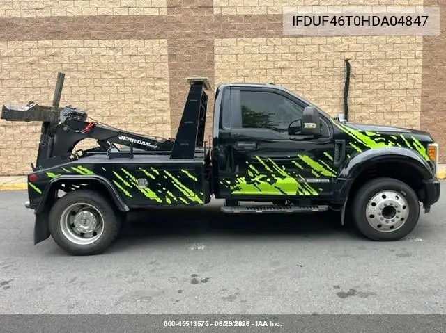 2017 Ford F-450 Chassis Xlt VIN: 1FDUF4GT0HDA04847 Lot: 45513575