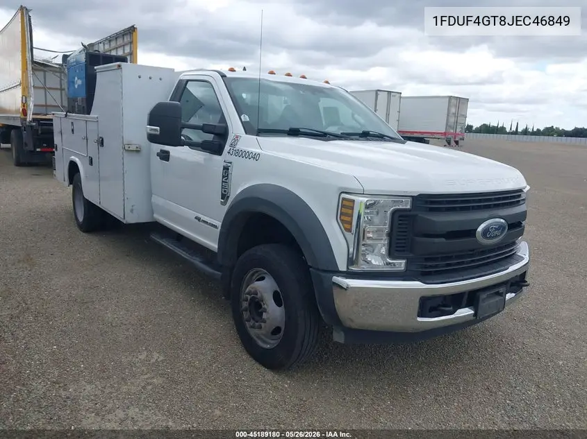 2018 Ford F-450 Chassis Xl VIN: 1FDUF4GT8JEC46849 Lot: 45189180