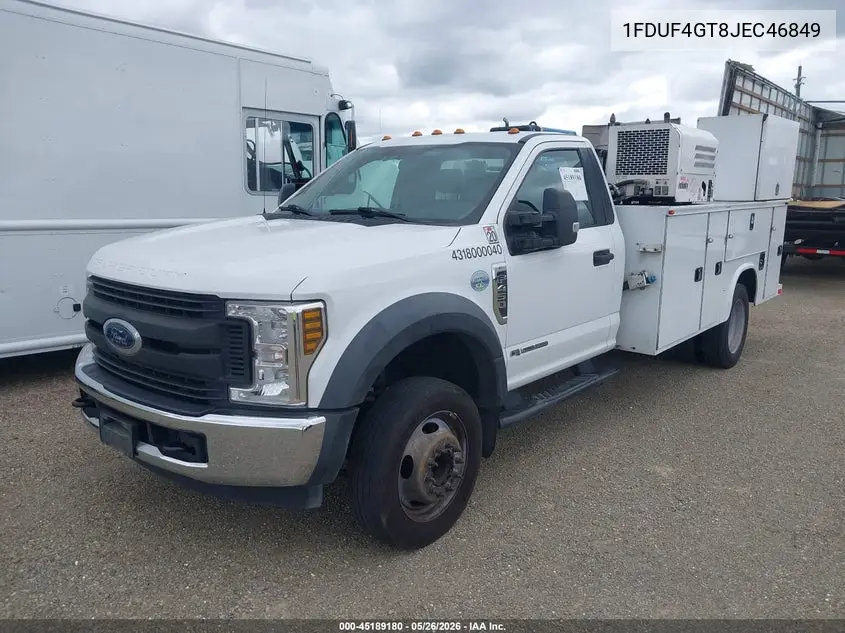 2018 Ford F-450 Chassis Xl VIN: 1FDUF4GT8JEC46849 Lot: 45189180