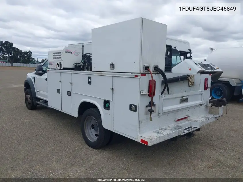 2018 Ford F-450 Chassis Xl VIN: 1FDUF4GT8JEC46849 Lot: 45189180