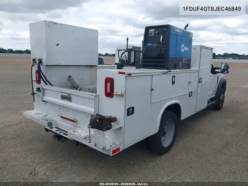 2018 Ford F-450 Chassis Xl VIN: 1FDUF4GT8JEC46849 Lot: 45189180