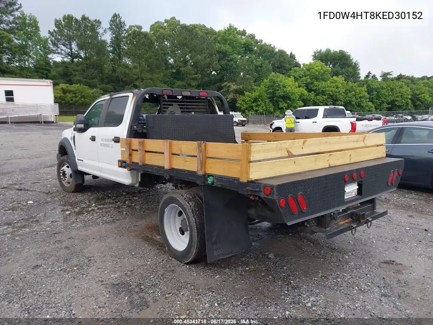2019 Ford F-450 Chassis Xl VIN: 1FD0W4HT8KED30152 Lot: 45341718