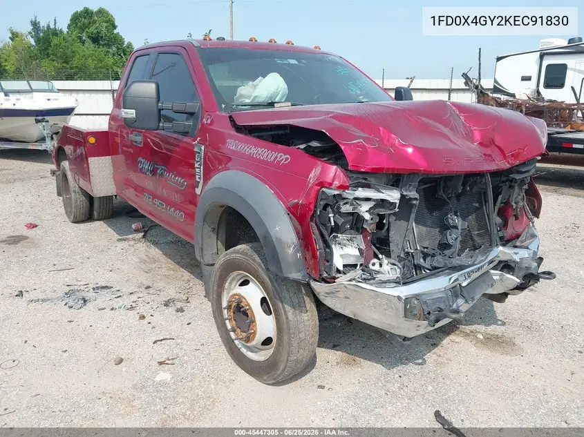 2019 Ford F-450 Chassis Xlt VIN: 1FD0X4GY2KEC91830 Lot: 45447305
