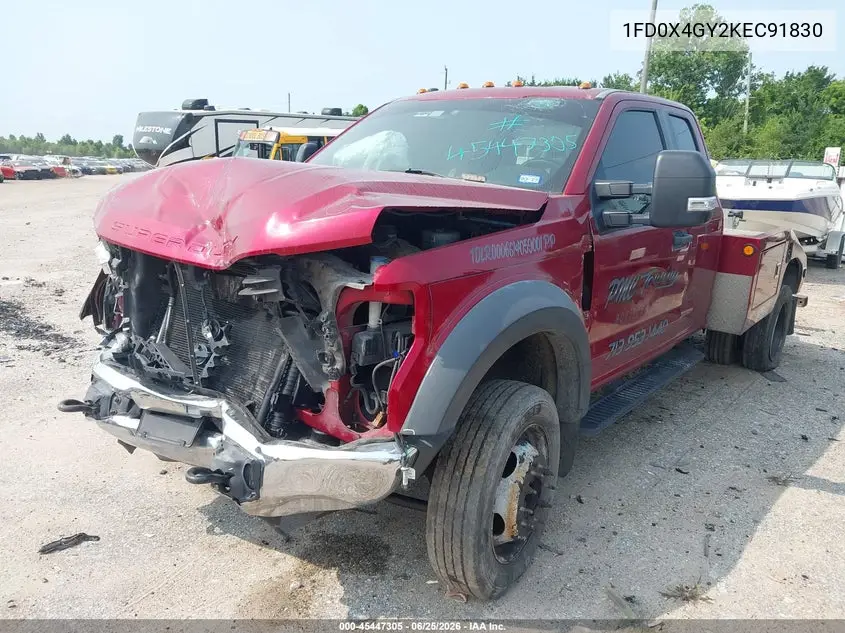 2019 Ford F-450 Chassis Xlt VIN: 1FD0X4GY2KEC91830 Lot: 45447305