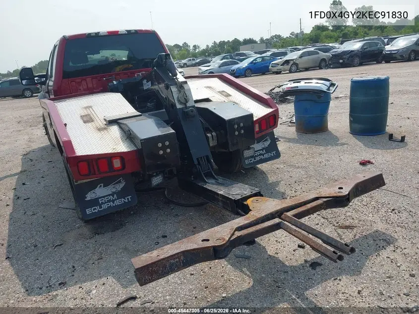 2019 Ford F-450 Chassis Xlt VIN: 1FD0X4GY2KEC91830 Lot: 45447305