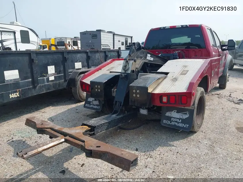 2019 Ford F-450 Chassis Xlt VIN: 1FD0X4GY2KEC91830 Lot: 45447305
