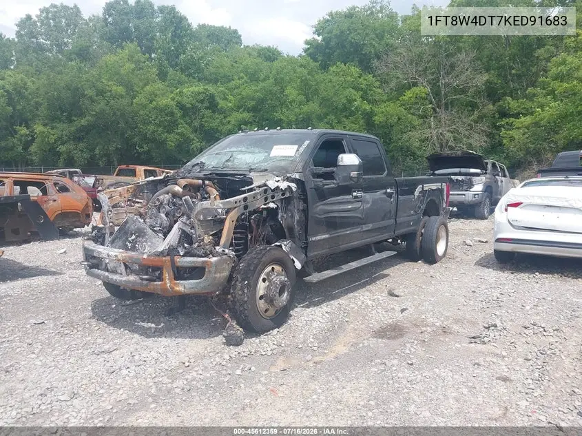 2019 Ford F-450 Platinum VIN: 1FT8W4DT7KED91683 Lot: 45612359