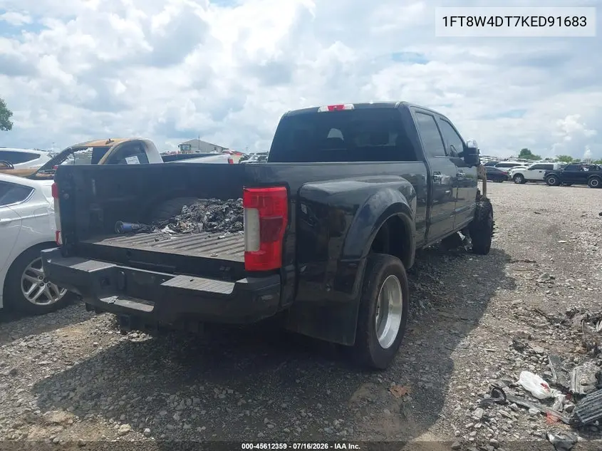 2019 Ford F-450 Platinum VIN: 1FT8W4DT7KED91683 Lot: 45612359