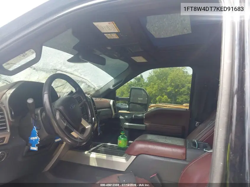 2019 Ford F-450 Platinum VIN: 1FT8W4DT7KED91683 Lot: 45612359