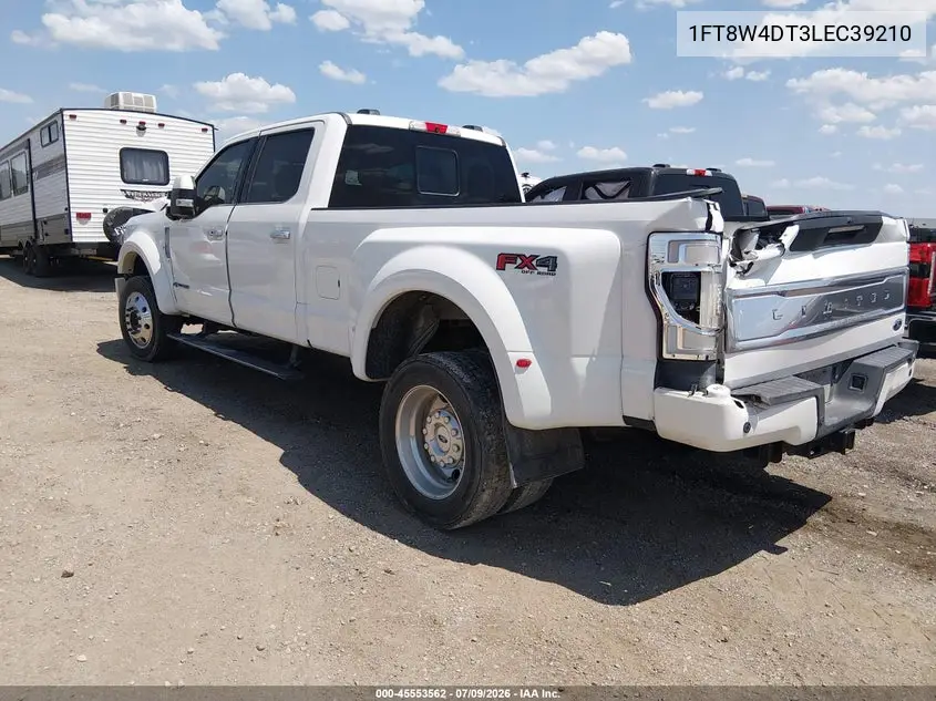 2020 Ford F-450 Limited VIN: 1FT8W4DT3LEC39210 Lot: 45553562