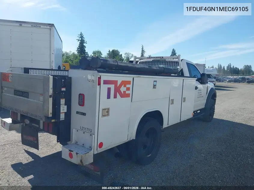 2021 Ford F-450 Chassis Xl VIN: 1FDUF4GN1MEC69105 Lot: 45242637
