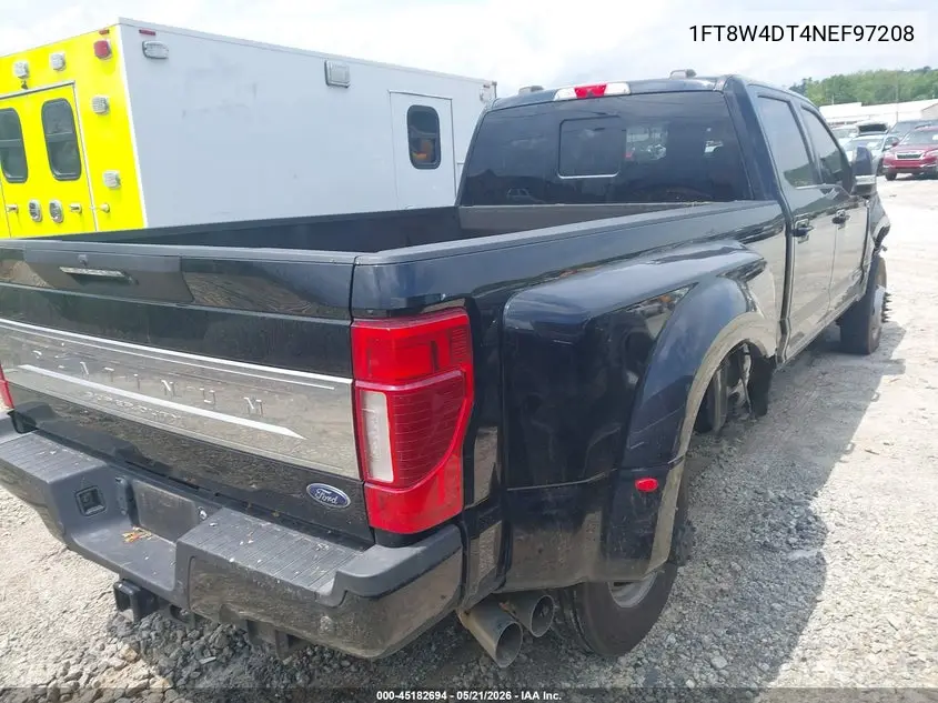 2022 Ford F-450 Platinum VIN: 1FT8W4DT4NEF97208 Lot: 45182694