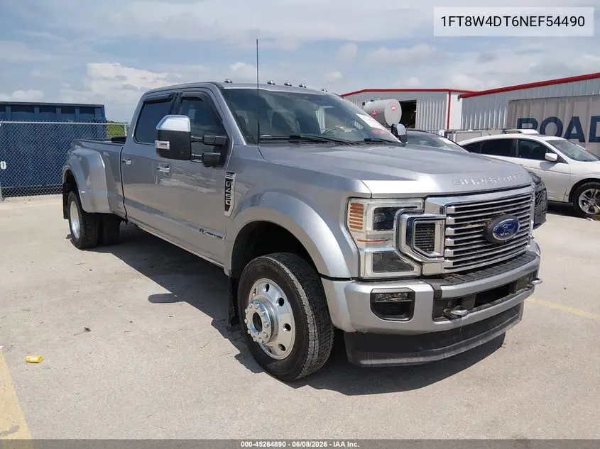 2022 Ford F-450 Platinum VIN: 1FT8W4DT6NEF54490 Lot: 45264890