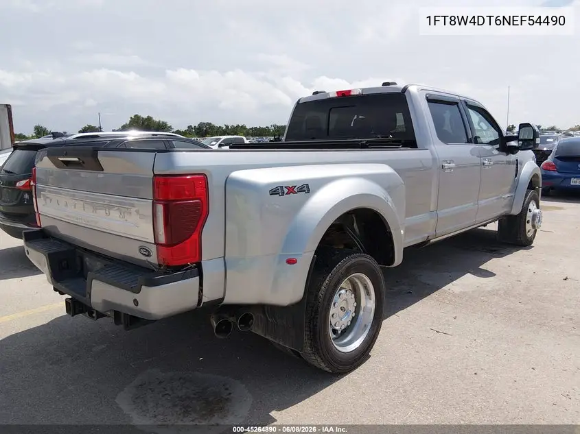 2022 Ford F-450 Platinum VIN: 1FT8W4DT6NEF54490 Lot: 45264890