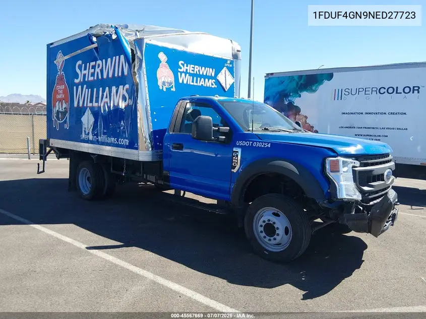 2022 Ford F-450 Chassis Xl/Xlt VIN: 1FDUF4GN9NED27723 Lot: 45567669
