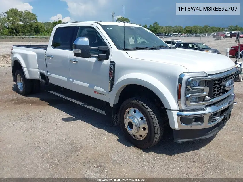 2024 Ford F-450 King Ranch/Lariat/Limited/Platinum/Xl/Xlt VIN: 1FT8W4DM3REE92707 Lot: 45636166