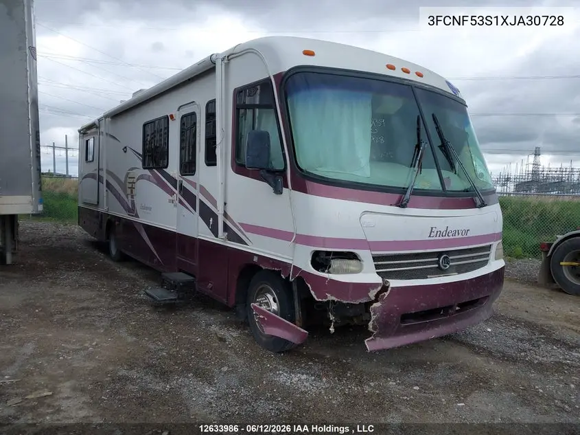 1999 Ford F550 Super Duty Stripped Chass VIN: 3FCNF53S1XJA30728 Lot: 12633986