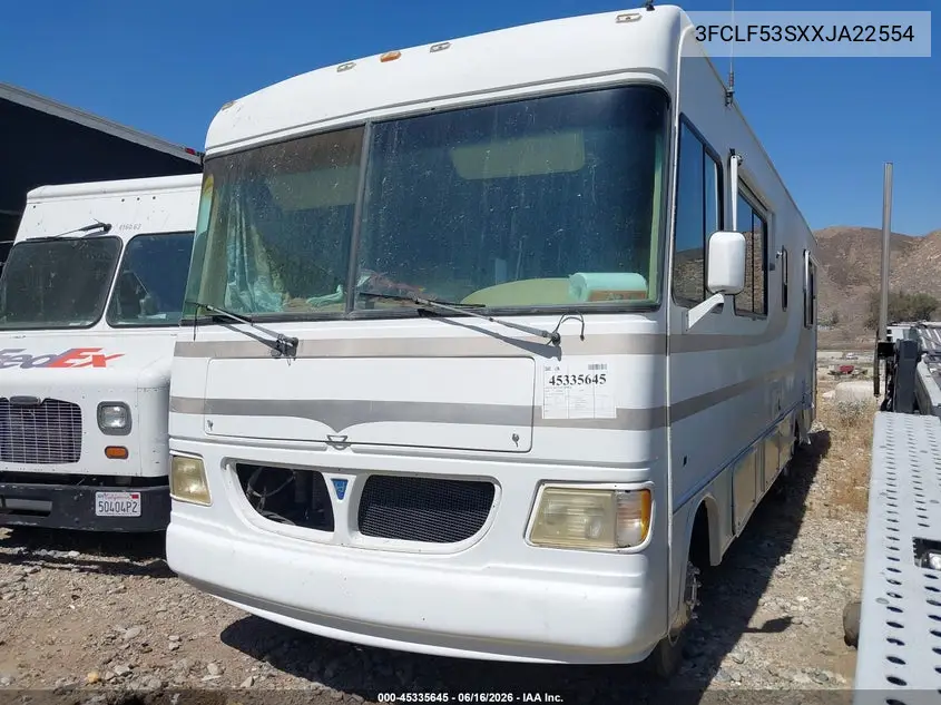 1999 Ford F550 Super Duty Stripped Chass VIN: 3FCLF53SXXJA22554 Lot: 45335645