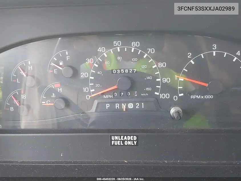 1999 Ford F550 Super Duty Stripped Chass VIN: 3FCNF53SXXJA02989 Lot: 45452228