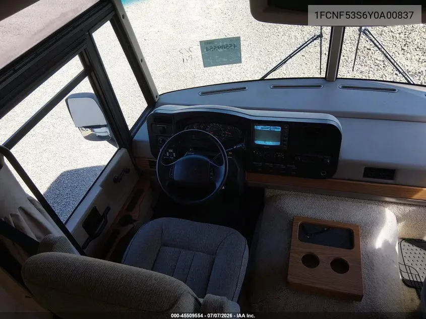 2000 Ford F550 Super Duty Stripped Chass VIN: 1FCNF53S6Y0A00837 Lot: 45509554