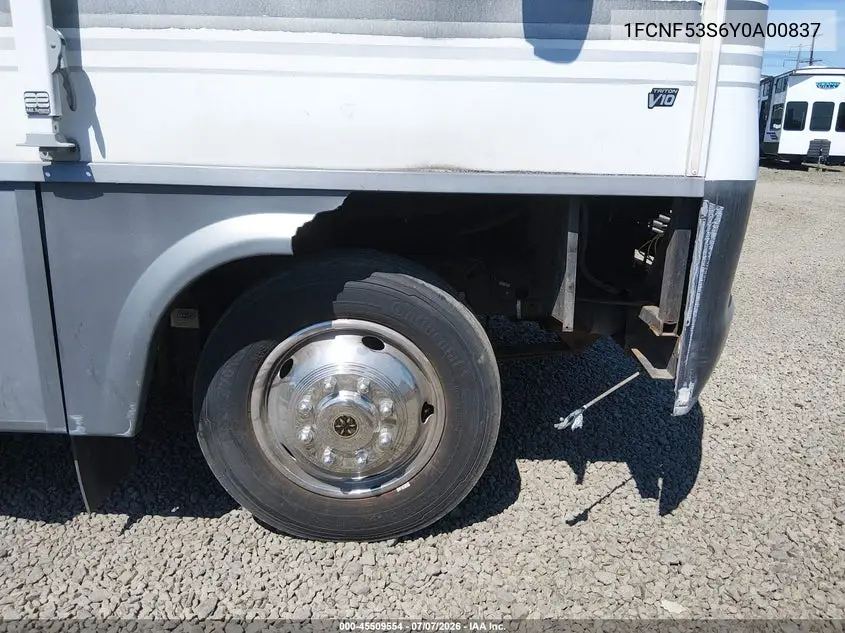 2000 Ford F550 Super Duty Stripped Chass VIN: 1FCNF53S6Y0A00837 Lot: 45509554