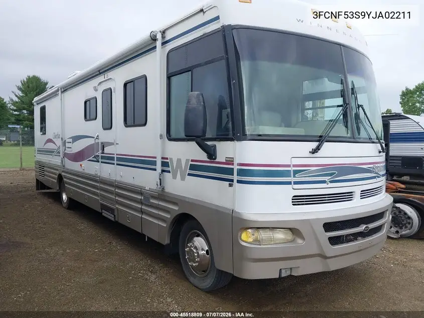 2000 Ford F550 Super Duty Stripped Chass VIN: 3FCNF53S9YJA02211 Lot: 45518809
