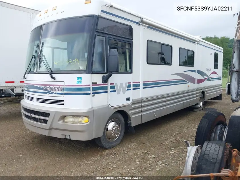 2000 Ford F550 Super Duty Stripped Chass VIN: 3FCNF53S9YJA02211 Lot: 45518809