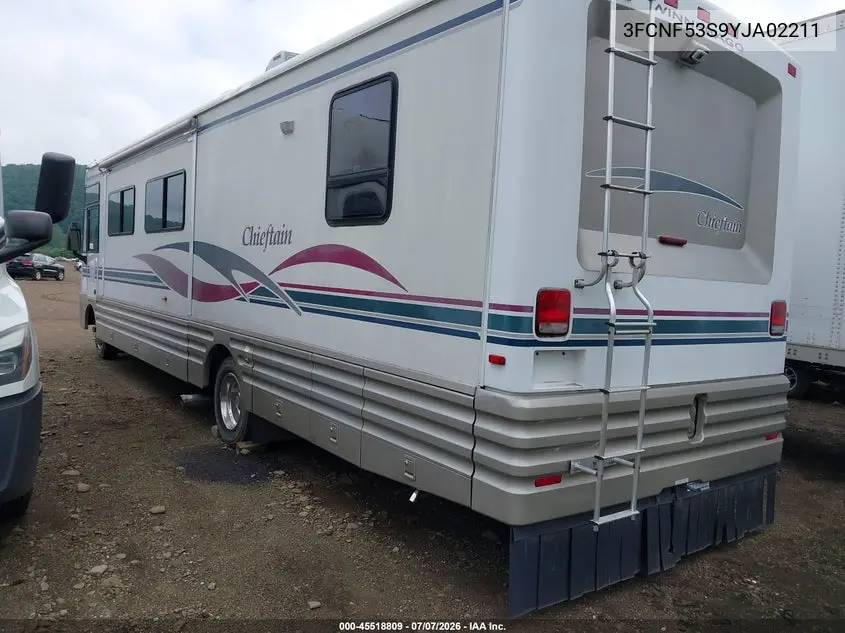 2000 Ford F550 Super Duty Stripped Chass VIN: 3FCNF53S9YJA02211 Lot: 45518809