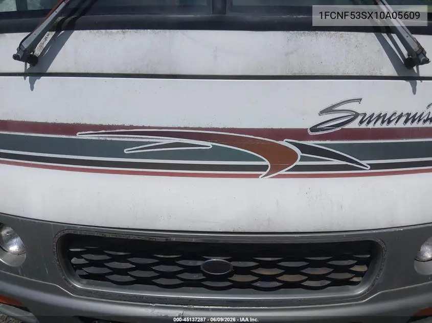 2001 Ford F550 Super Duty Stripped Chass VIN: 1FCNF53SX10A05609 Lot: 45137287
