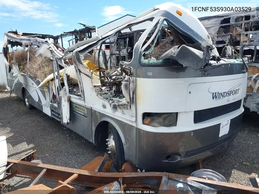 2003 Ford F550 Super Duty Stripped Chass VIN: 1FCNF53S930A03529 Lot: 45330455