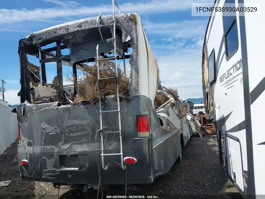 2003 Ford F550 Super Duty Stripped Chass VIN: 1FCNF53S930A03529 Lot: 45330455