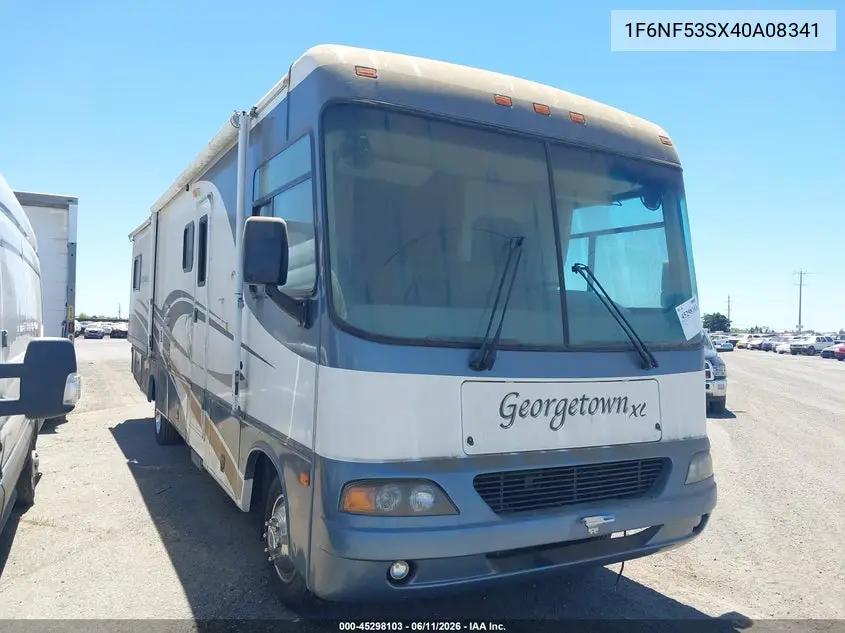 2004 Ford F550 Super Duty Stripped Chass VIN: 1F6NF53SX40A08341 Lot: 45298103