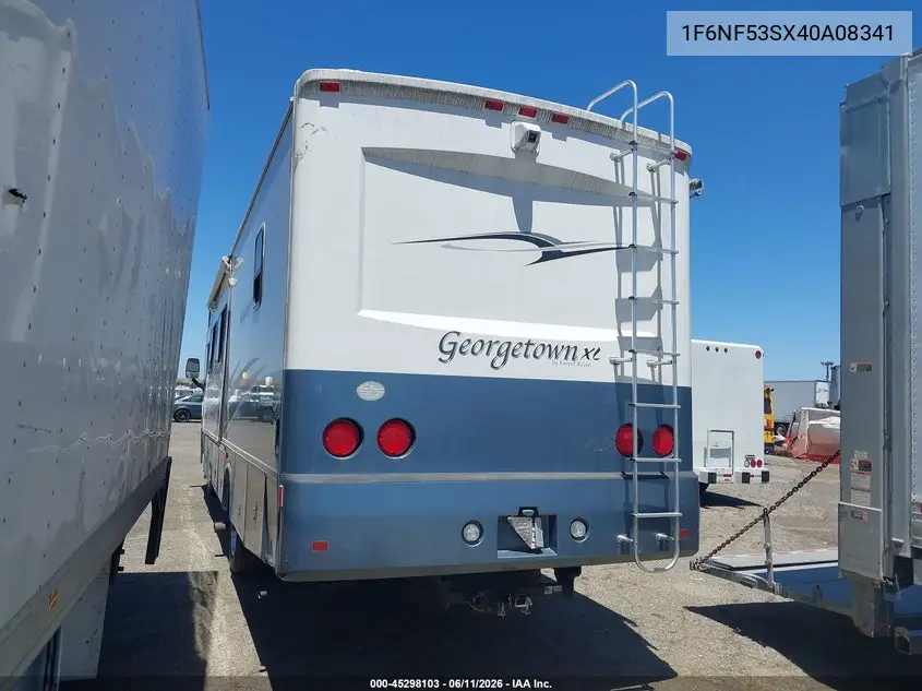 2004 Ford F550 Super Duty Stripped Chass VIN: 1F6NF53SX40A08341 Lot: 45298103