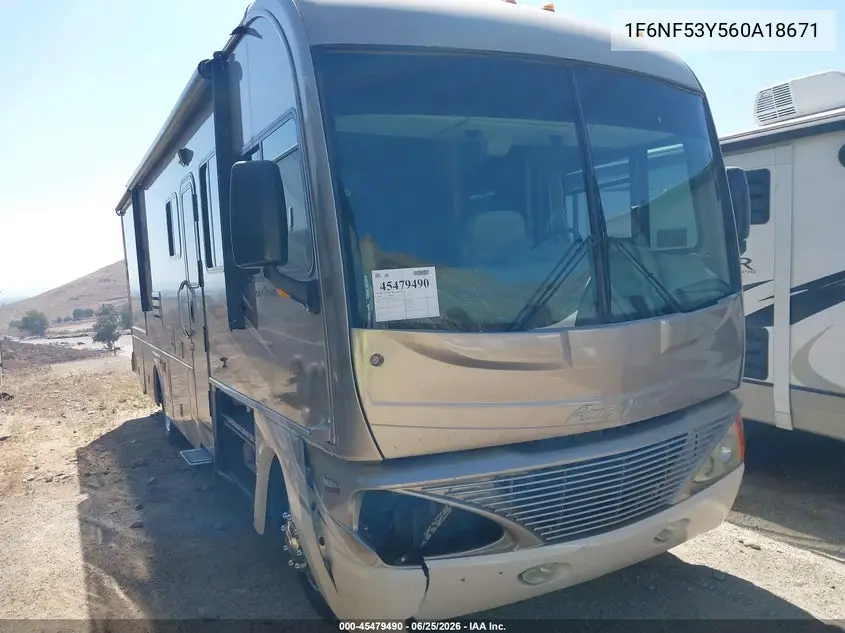 2006 Ford F550 Super Duty Stripped Chass VIN: 1F6NF53Y560A18671 Lot: 45479490