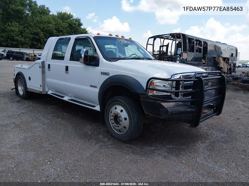 2007 Ford F-550 Chassis Lariat/Xl/Xlt VIN: 1FDAW57P77EA85463 Lot: 45521443