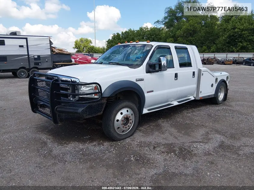 2007 Ford F-550 Chassis Lariat/Xl/Xlt VIN: 1FDAW57P77EA85463 Lot: 45521443
