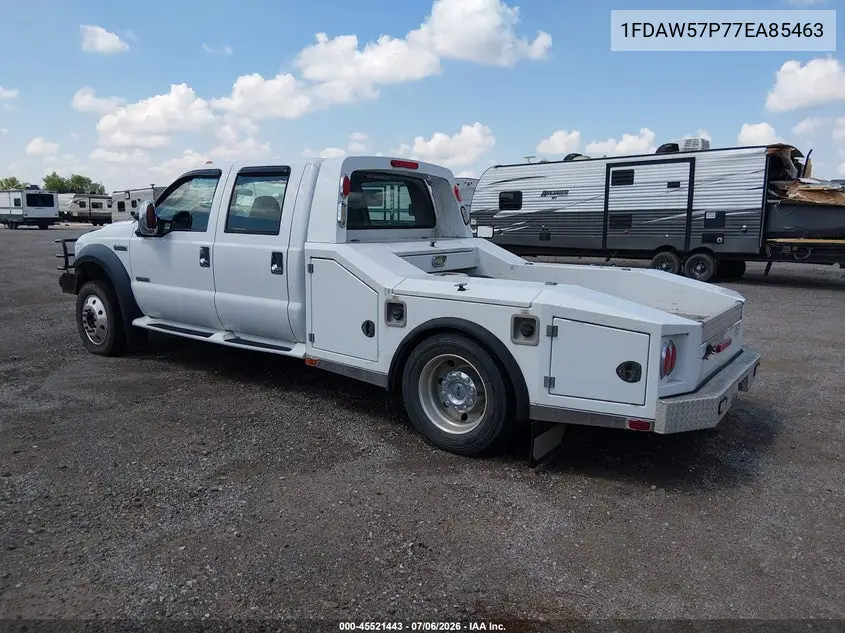 2007 Ford F-550 Chassis Lariat/Xl/Xlt VIN: 1FDAW57P77EA85463 Lot: 45521443