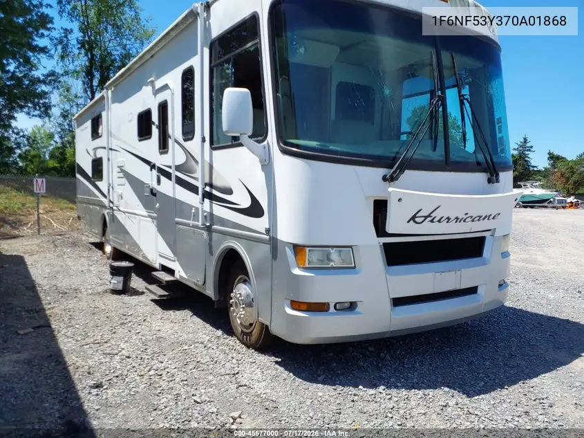 2007 Ford F550 Hurricane Super Duty Stripped Chass VIN: 1F6NF53Y370A01868 Lot: 45577000