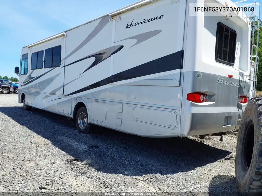 2007 Ford F550 Hurricane Super Duty Stripped Chass VIN: 1F6NF53Y370A01868 Lot: 45577000