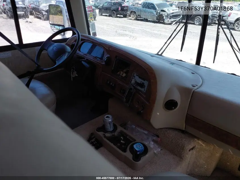 2007 Ford F550 Hurricane Super Duty Stripped Chass VIN: 1F6NF53Y370A01868 Lot: 45577000