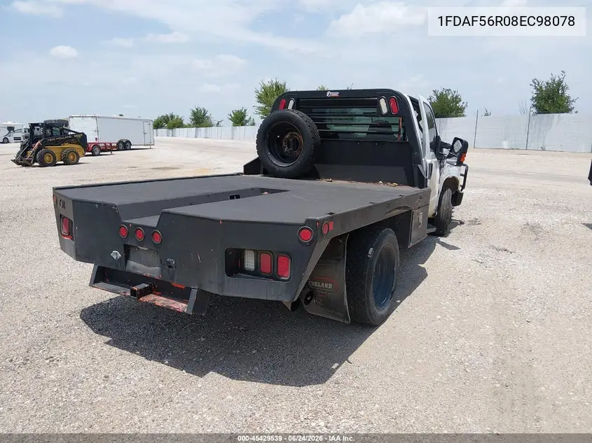 2008 Ford F-550 Chassis Xl/Xlt VIN: 1FDAF56R08EC98078 Lot: 45429539