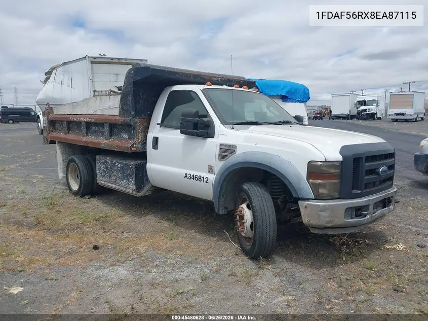 2008 Ford Super Duty F-550 Drw Xl/Xlt VIN: 1FDAF56RX8EA87115 Lot: 45480628