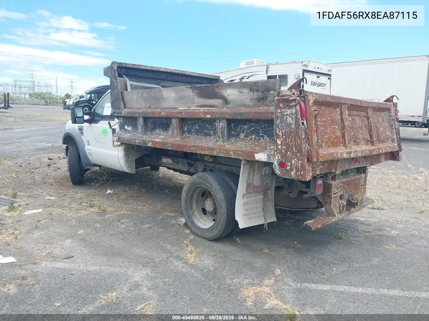 2008 Ford Super Duty F-550 Drw Xl/Xlt VIN: 1FDAF56RX8EA87115 Lot: 45480628
