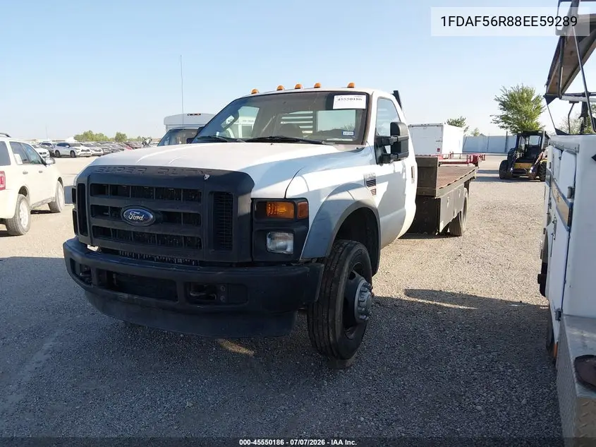 2008 Ford Super Duty F-550 Drw Xl/Xlt VIN: 1FDAF56R88EE59289 Lot: 45550186