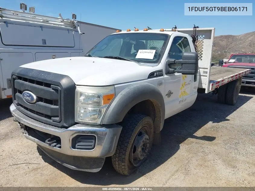 2011 Ford F-550 Chassis Xl VIN: 1FDUF5GT9BEB06171 Lot: 45299494