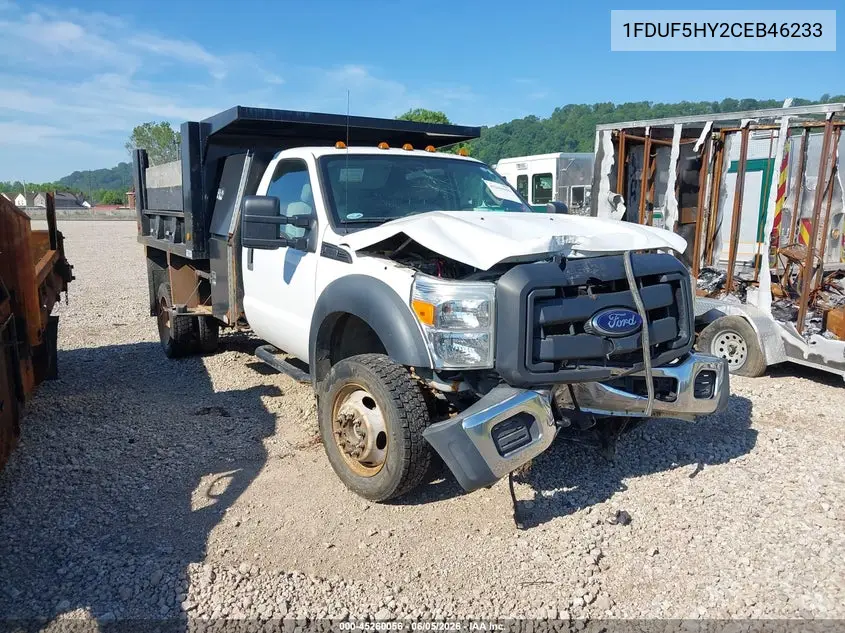 2012 Ford F-550 Chassis Xl VIN: 1FDUF5HY2CEB46233 Lot: 45260056
